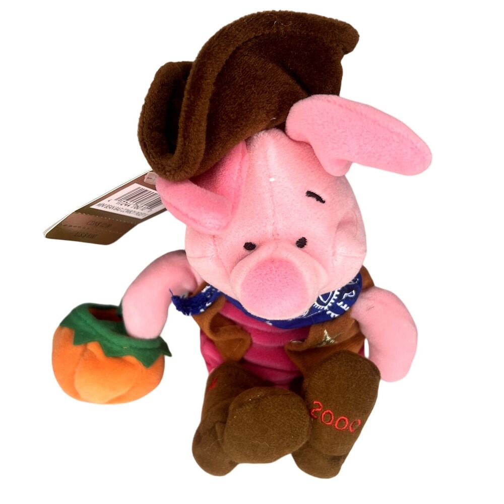 NWT Vintage The Disney Store 2000 Halloween Sheriff Cowboy Pigle